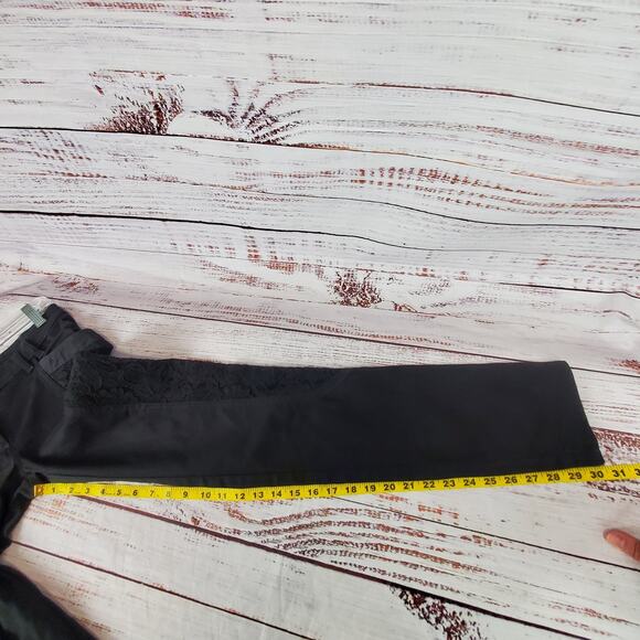 Just Cavalli Black Y2K Whimsigoth Skinny Jeans Low Rise Mesh Floral Lace Trim 28 - Picture 10 of 11